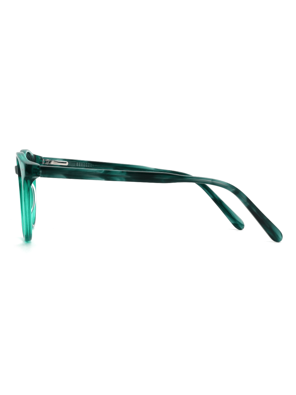 Panto Brille Brügge aus Acetat in Grün, Seitenansicht