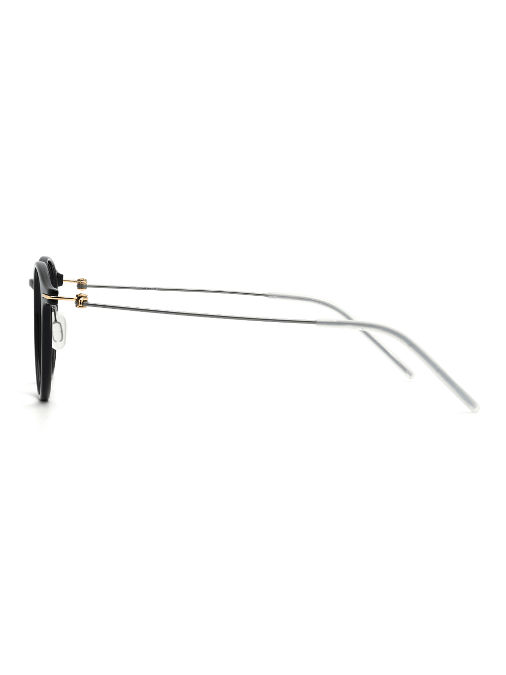 Panto Brille Lille aus Titanium in Schwarz, Seitenansicht