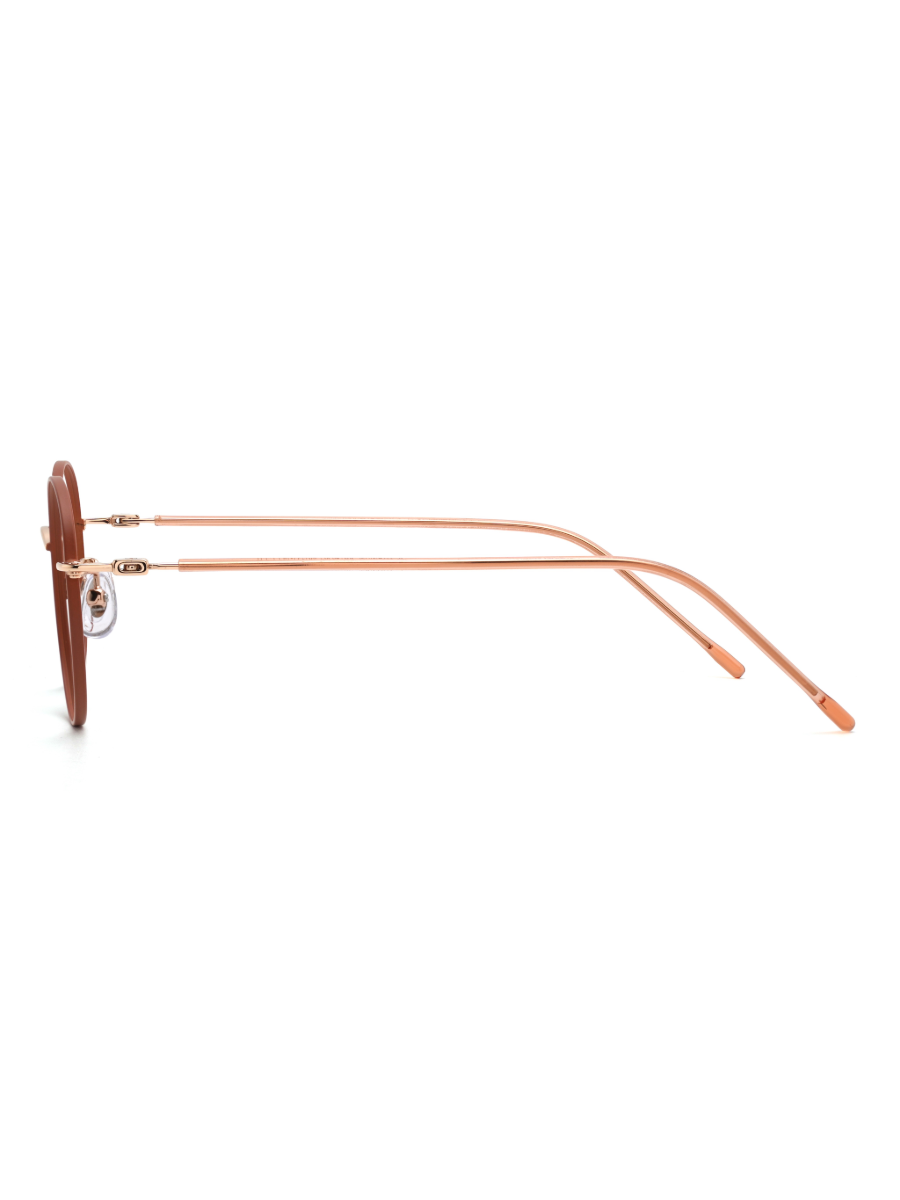 Runde Windsor Brille Aarhus aus TR90 in Rot, Seitenansicht