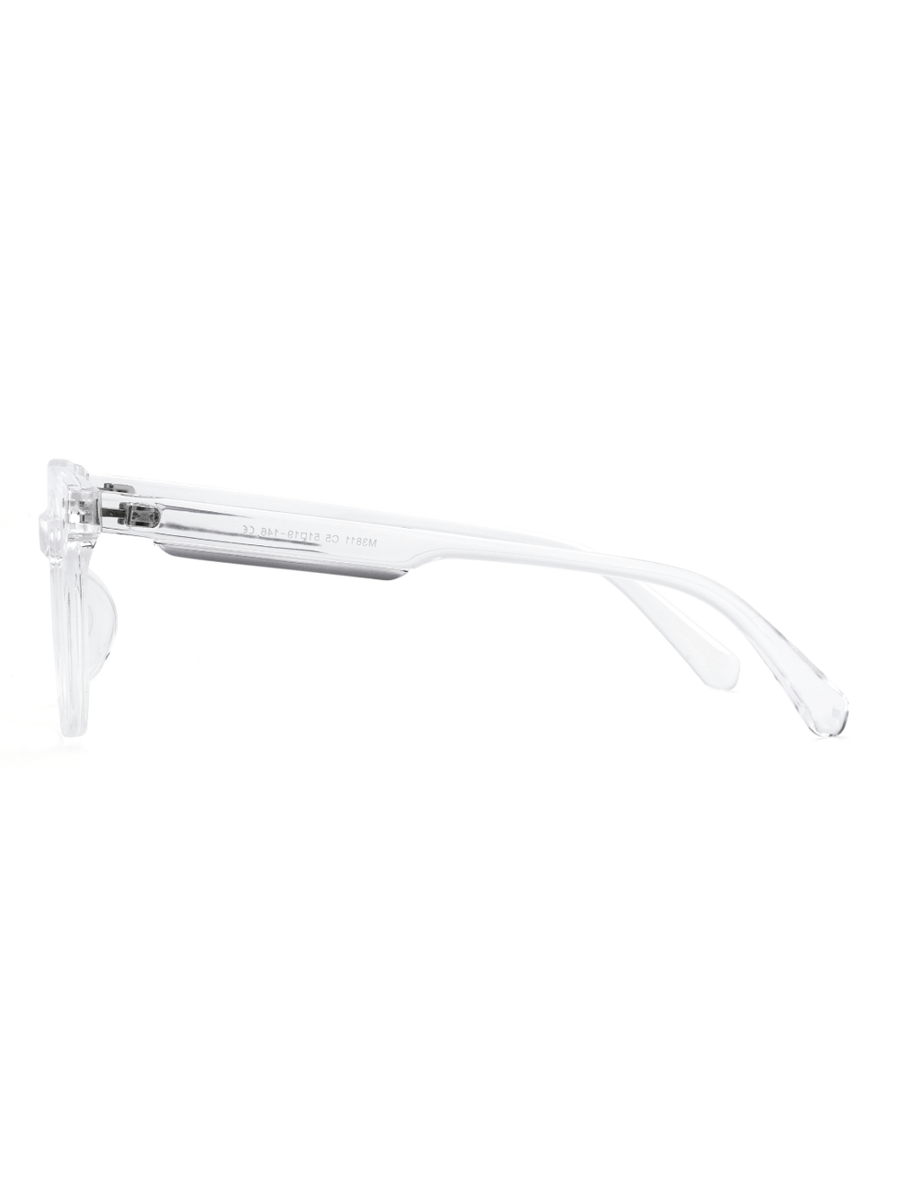 Wayfarer Brille Basel aus TR90 in Transparent, Seitenansicht