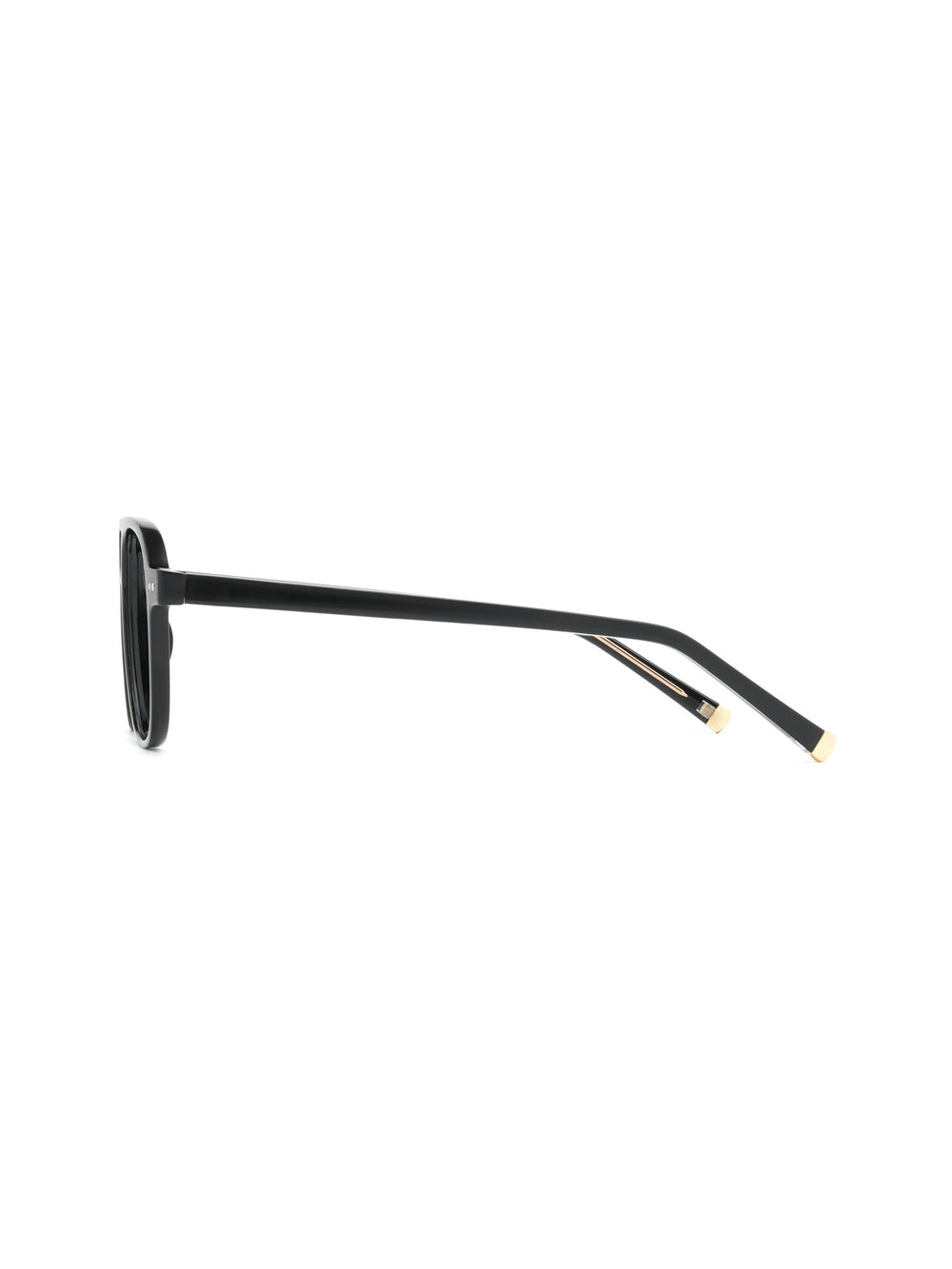 Aviator Brille Faro in Schwarz, Seitenansicht