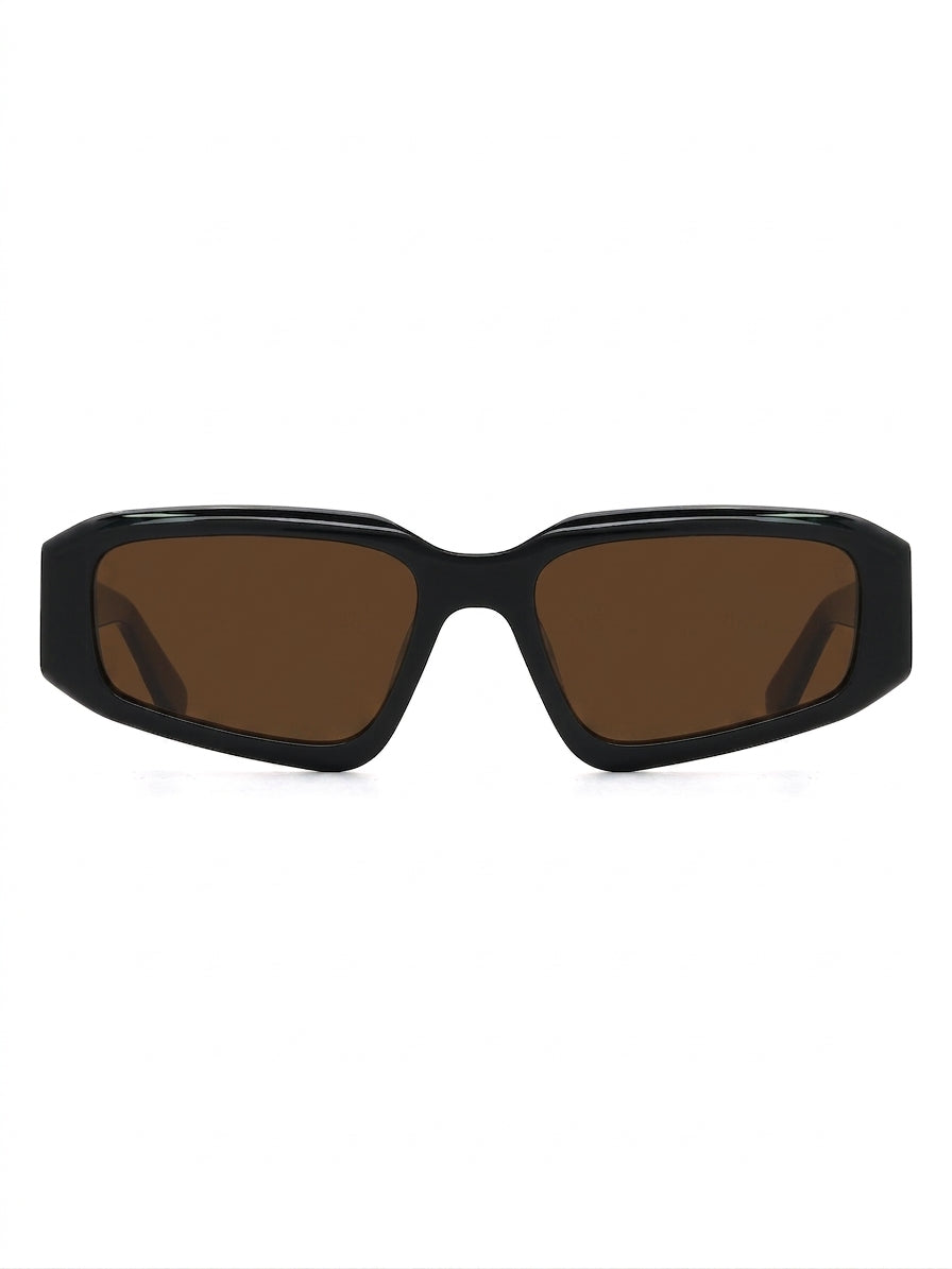 Bregenz Sonnenbrille Midnight Black mit brauner Tönung