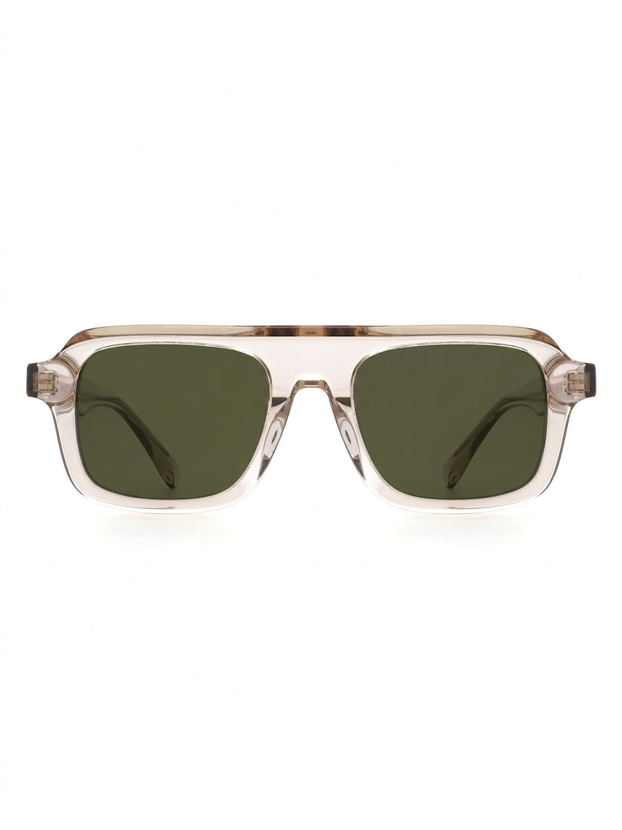Capri Sonnenbrille Rose Crystal mit grüner Tönung