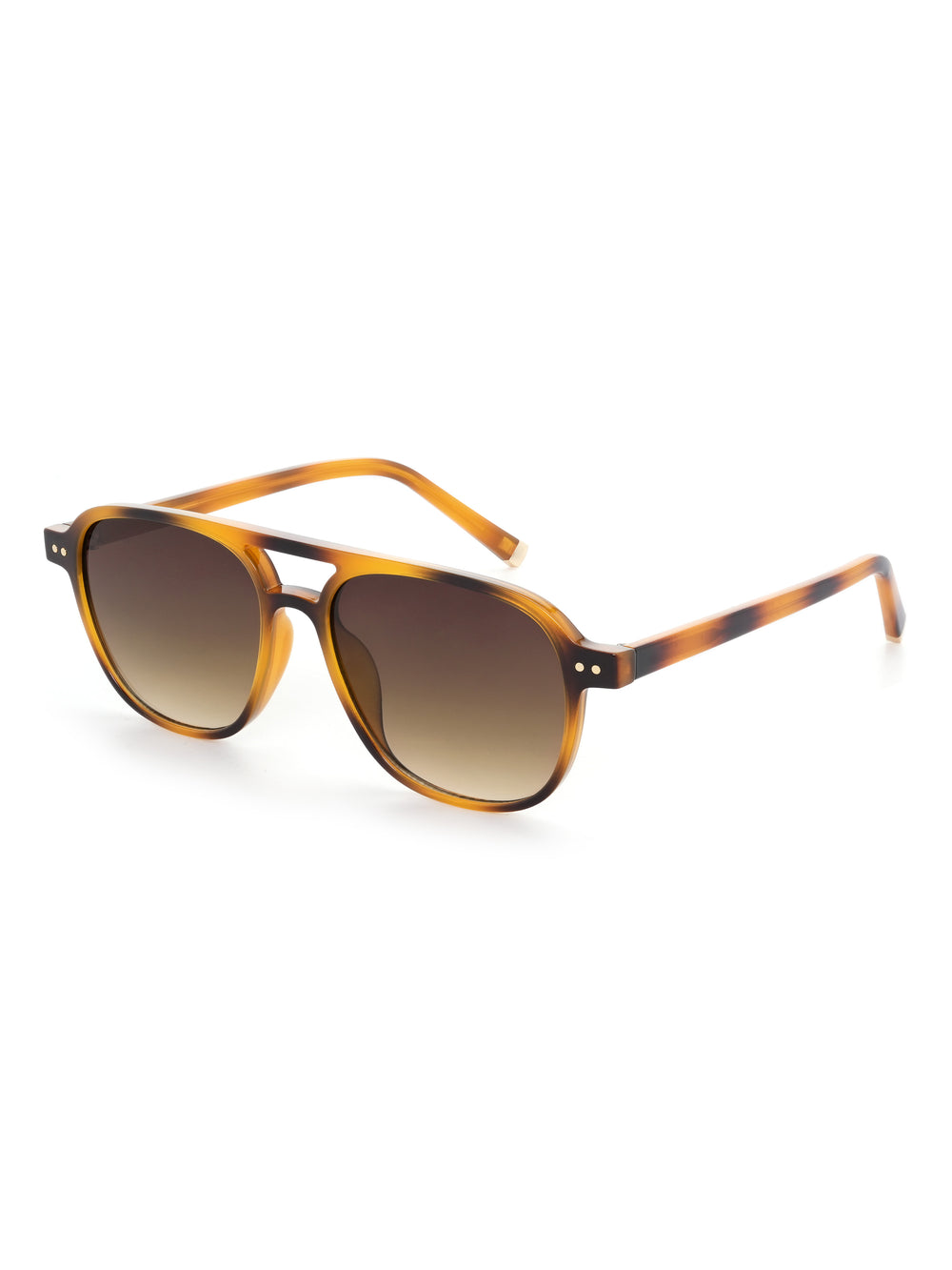 Faro Sonnenbrille Havana Tea Schraegansicht