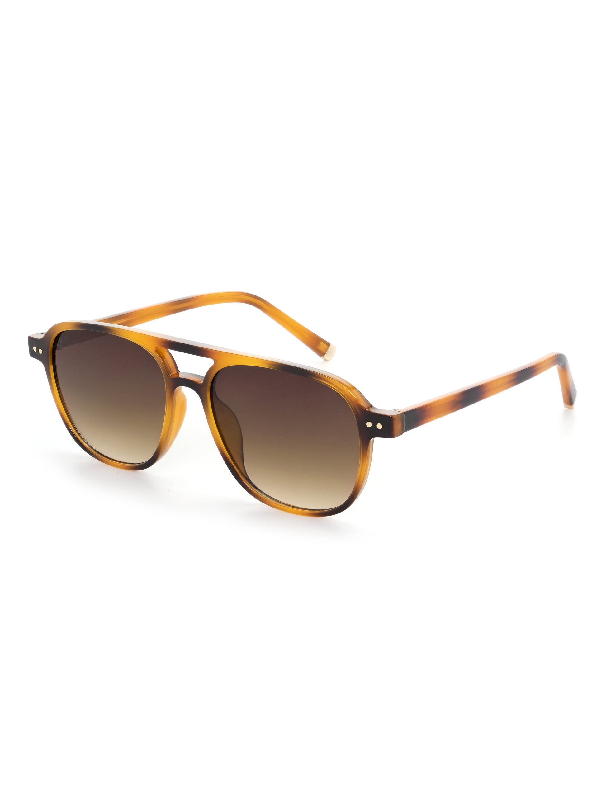 Faro Sonnenbrille Havana Tea Schraegansicht