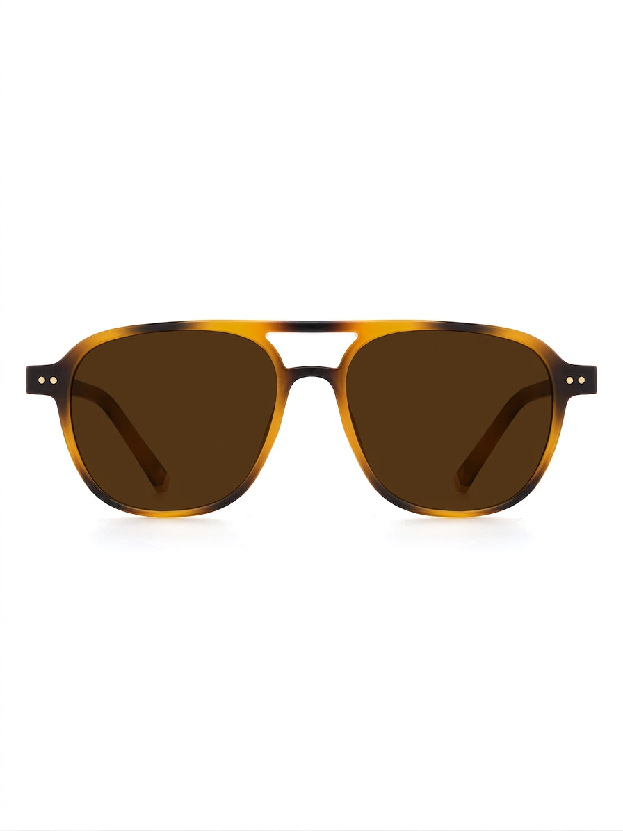 Faro Sonnenbrille Havana Tea mit brauner Tönung