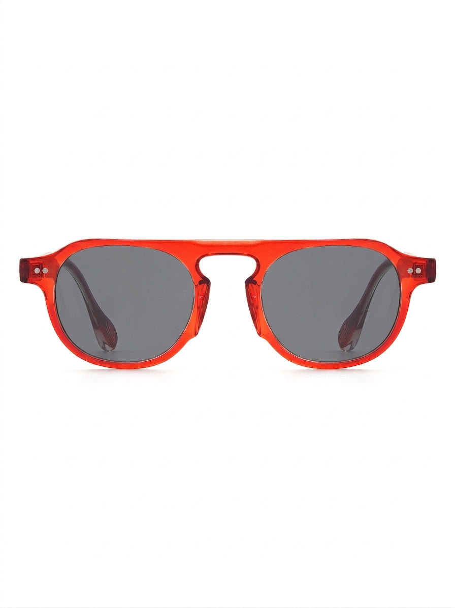 Nantes Sonnenbrille Crimson Red mit grauer Tönung