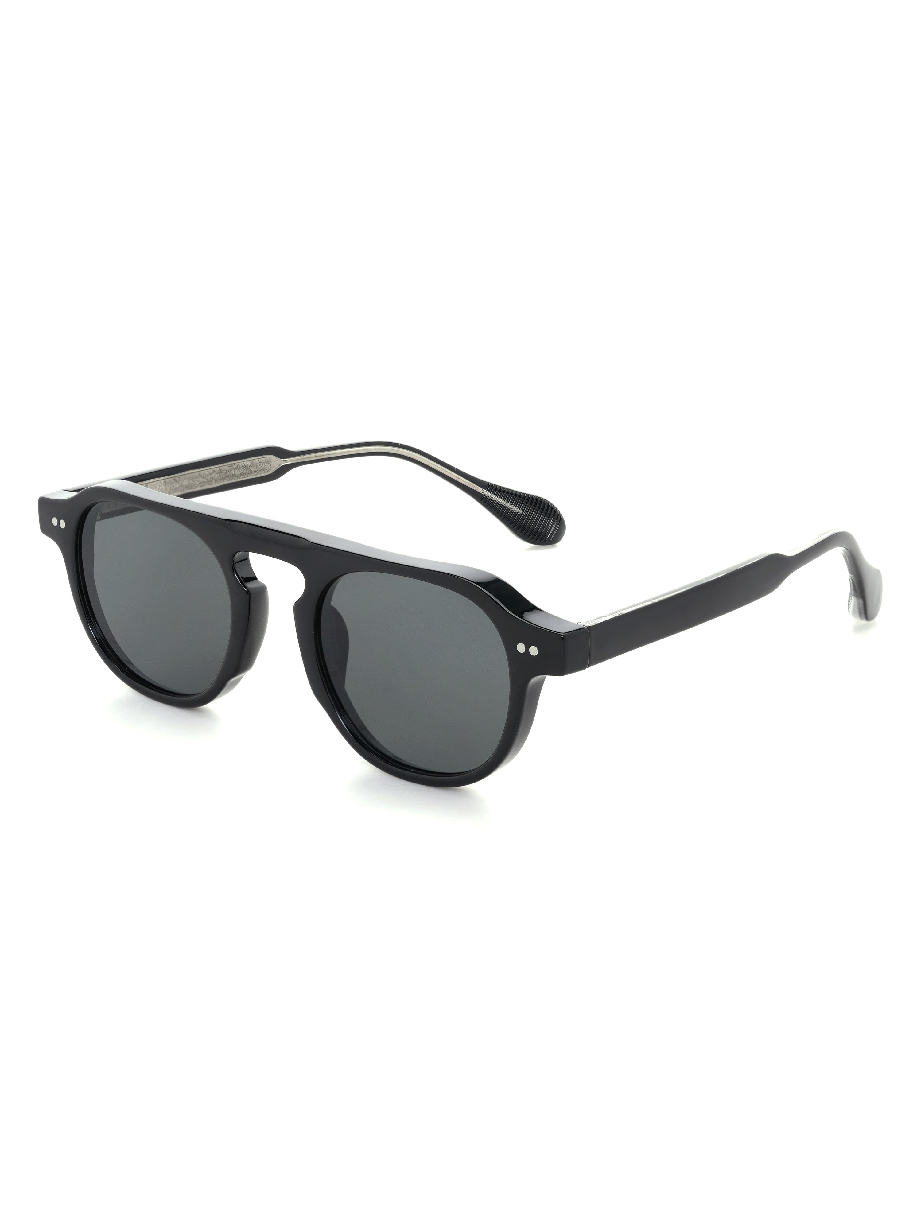 Nantes Sonnenbrille Midnight Black Schraegansicht