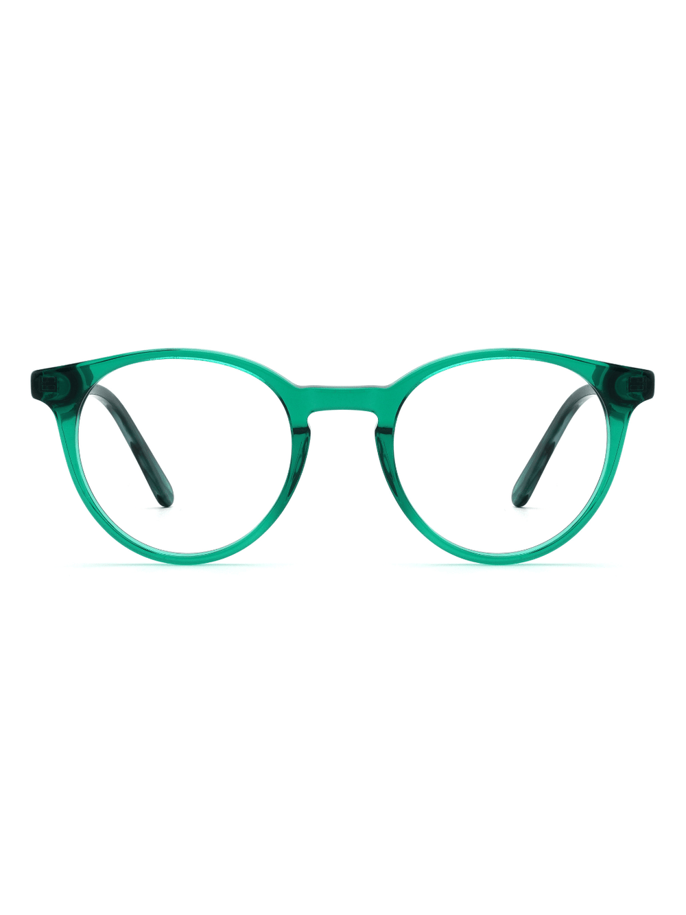 Panto Brille Brügge aus Acetat in Grün, Frontalansicht