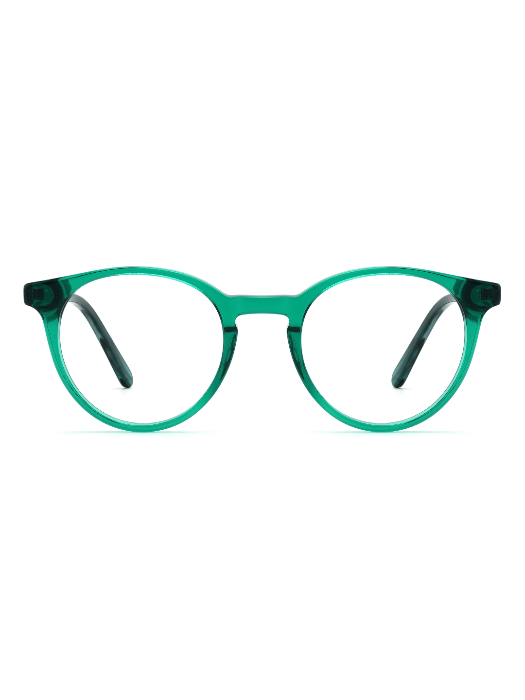 Panto Brille Brügge aus Acetat in Grün, Frontalansicht