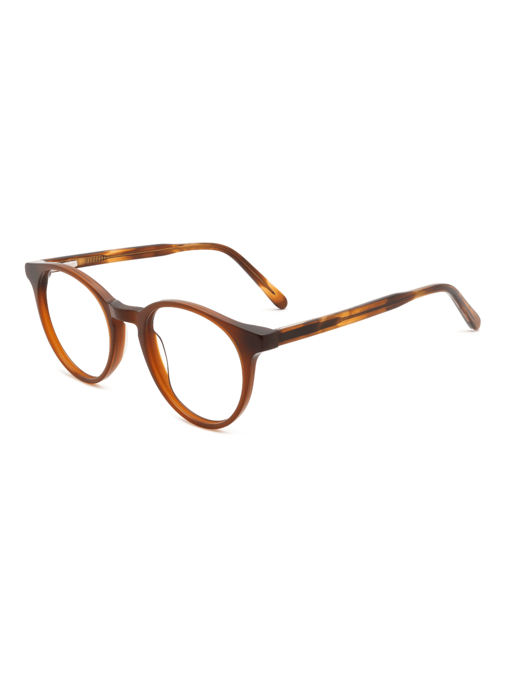 Panto Brille Brügge aus Acetat in Havana, Schrägansicht (45 Grad)
