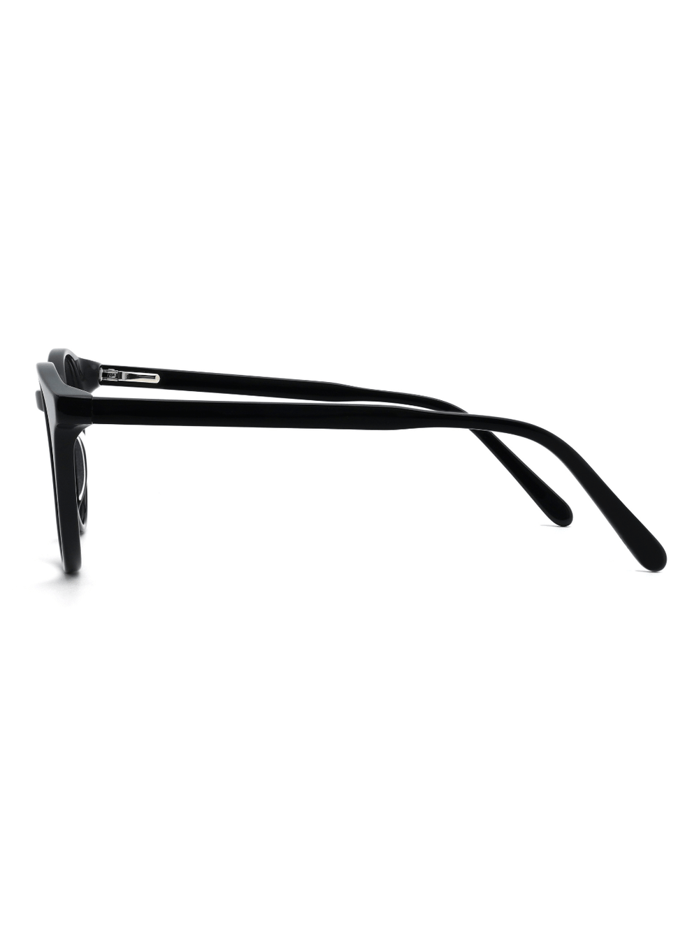 Panto Brille Brügge aus Acetat in Schwarz, Seitenansicht