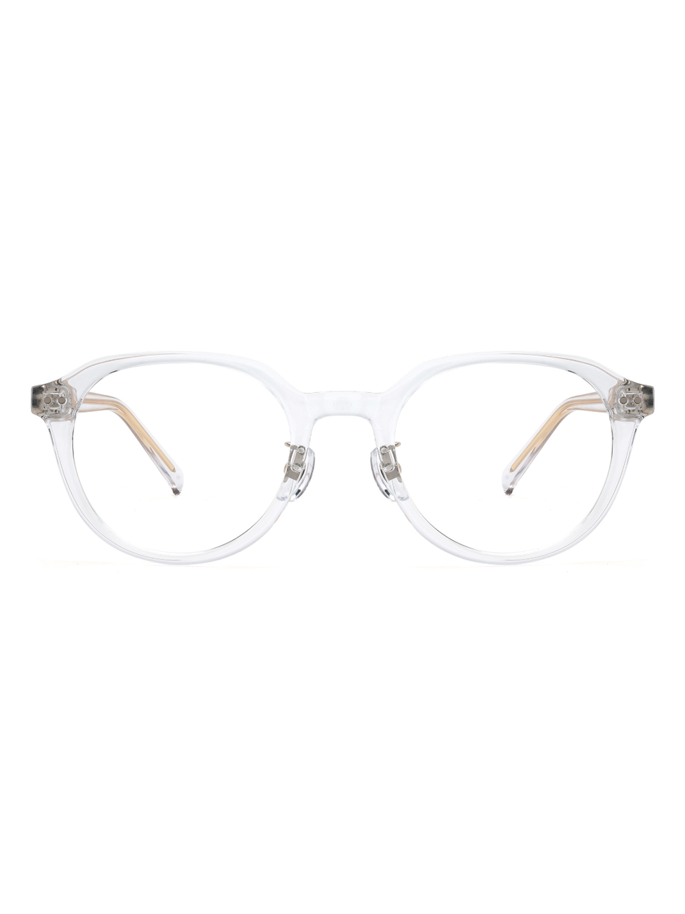 Panto Brille Dubrovnik aus Acetat in Transparent, Frontalansicht