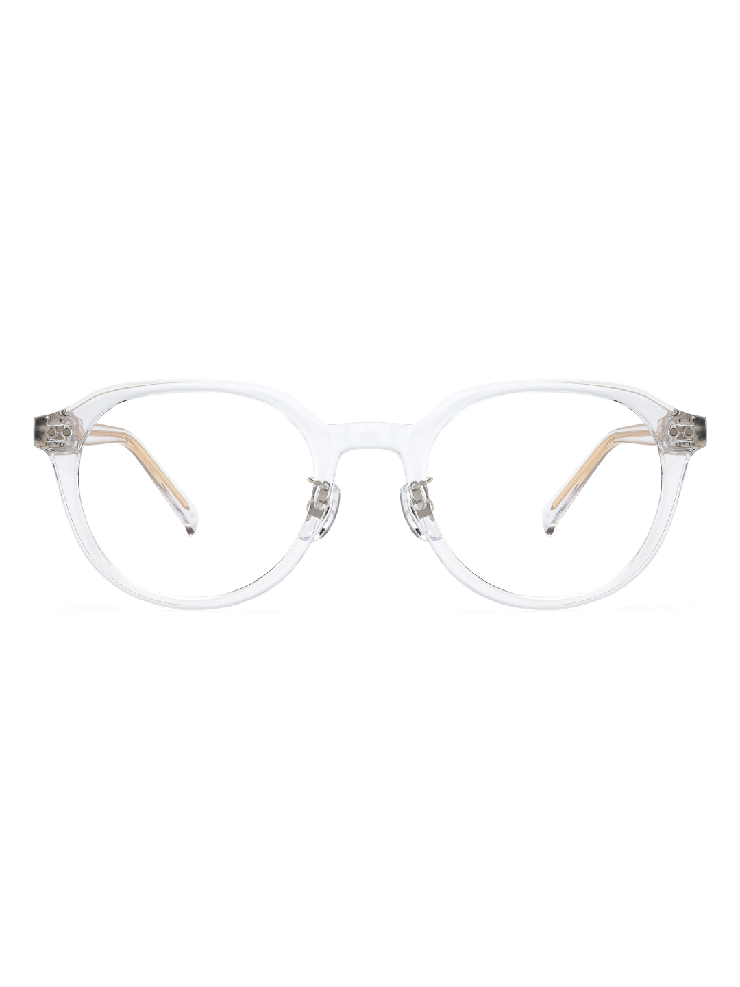 Panto Brille Dubrovnik aus Acetat in Transparent, Frontalansicht