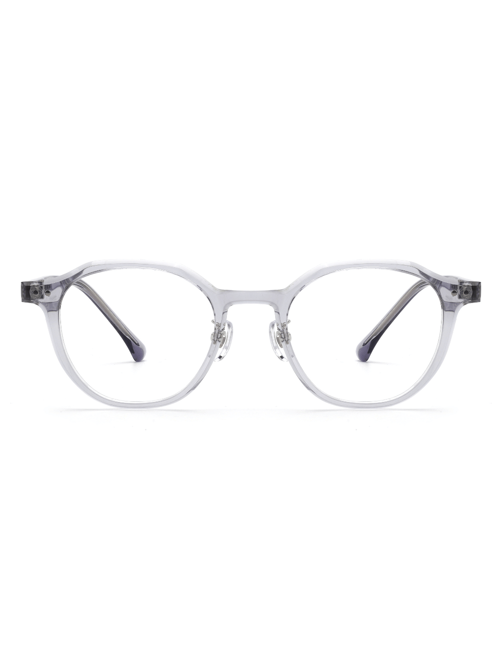 Panto Brille Gent aus TR90 und Acetat in Transparent, Frontalansicht