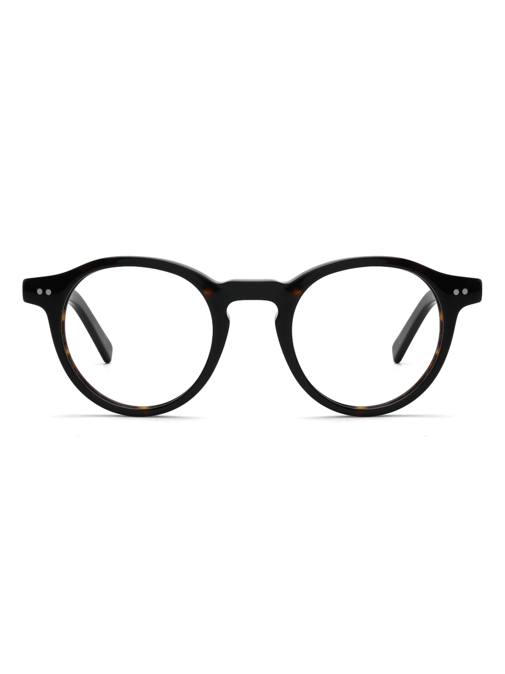 Panto Brille Granada aus Acetat in Havana, Frontalansicht