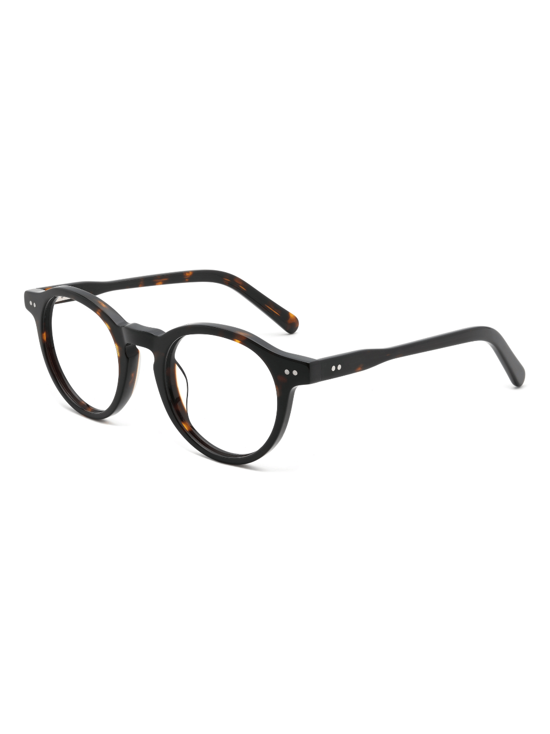 Panto Brille Granada aus Acetat in Havana, Schrägansicht (45 Grad)