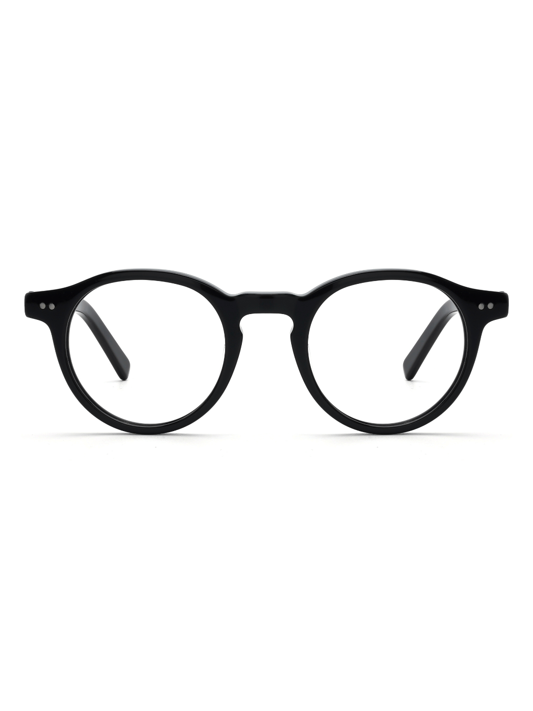 Panto Brille Granada aus Acetat in Schwarz, Frontalansicht