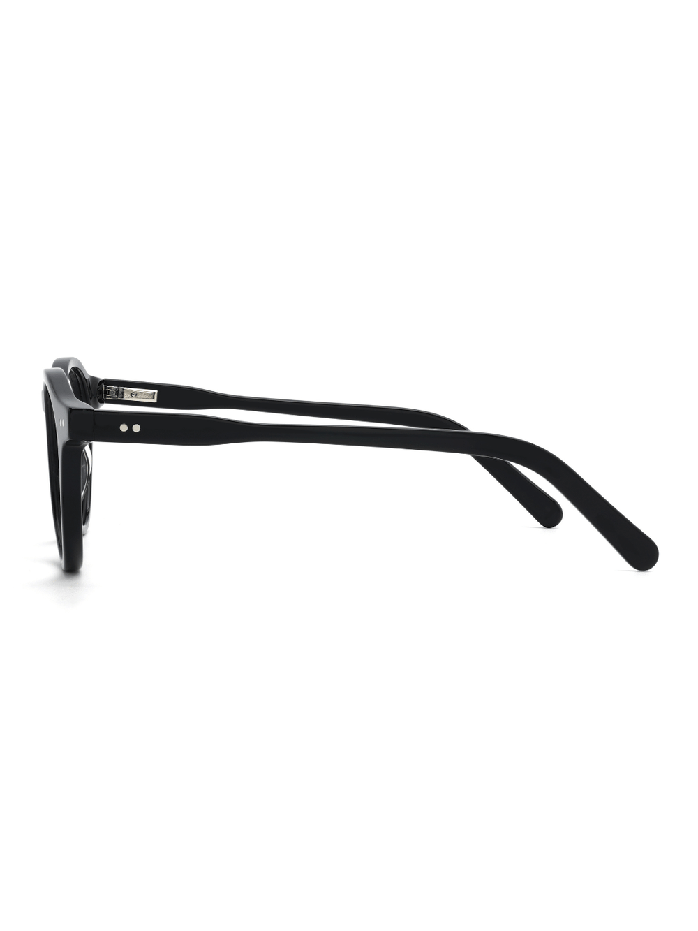 Panto Brille Granada aus Acetat in Schwarz, Seitenansicht