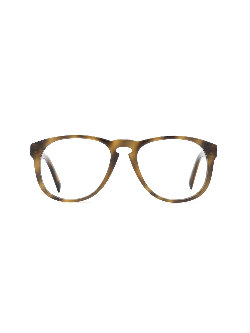 Pantos Brille Rijeka aus Acetat in Havana Dunkel, Frontalansicht