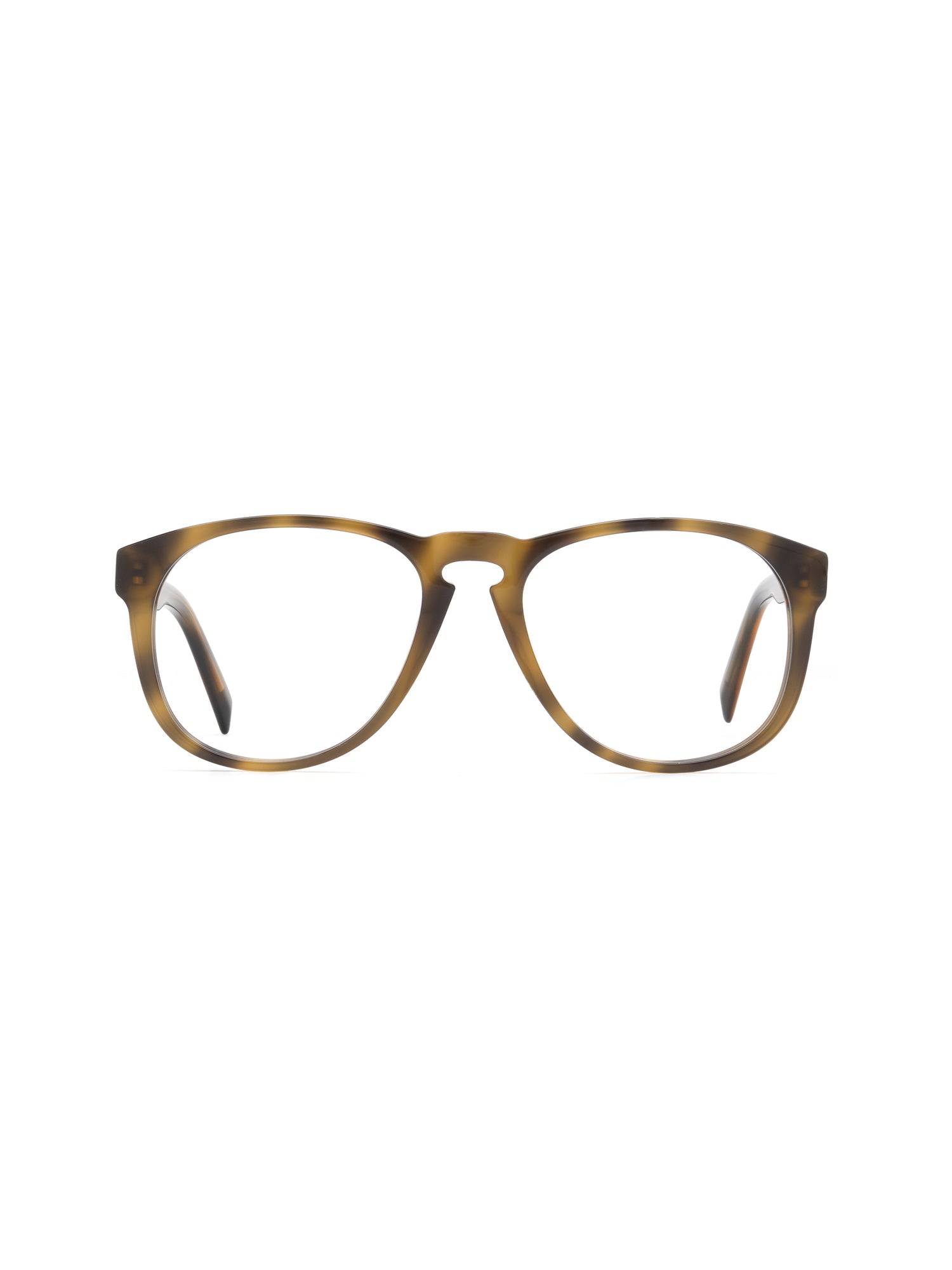 Pantos Brille Rijeka aus Acetat in Havana Dunkel, Frontalansicht