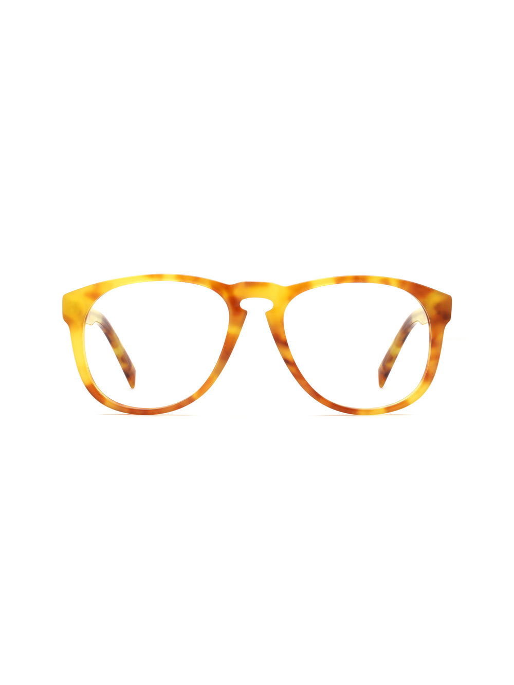 Pantos Brille Rijeka aus Acetat in Havana, Frontalansicht