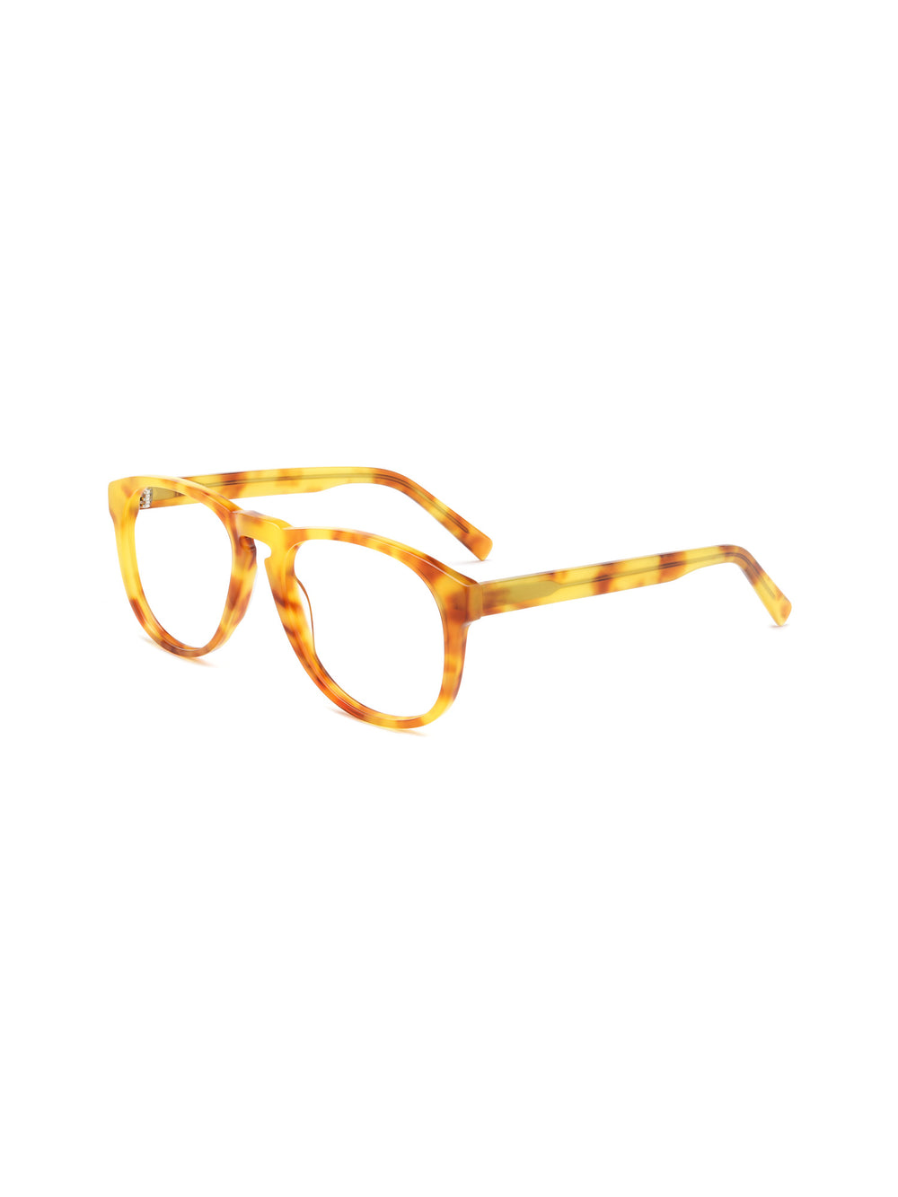 Pantos Brille Rijeka aus Acetat in Havana, Schrägansicht (45 Grad)