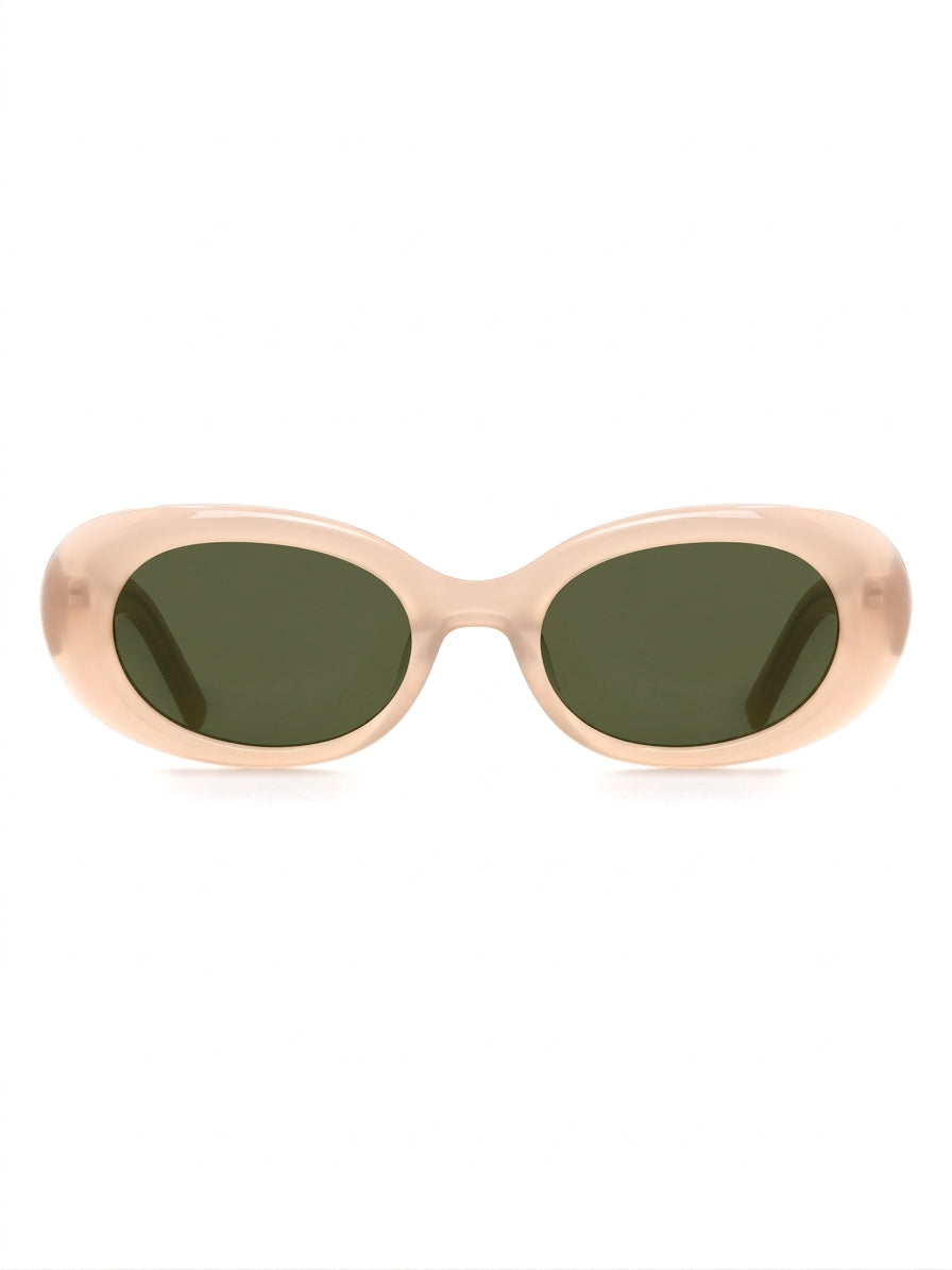 Porto Sonnenbrille Blush Pink mit grüner Tönung