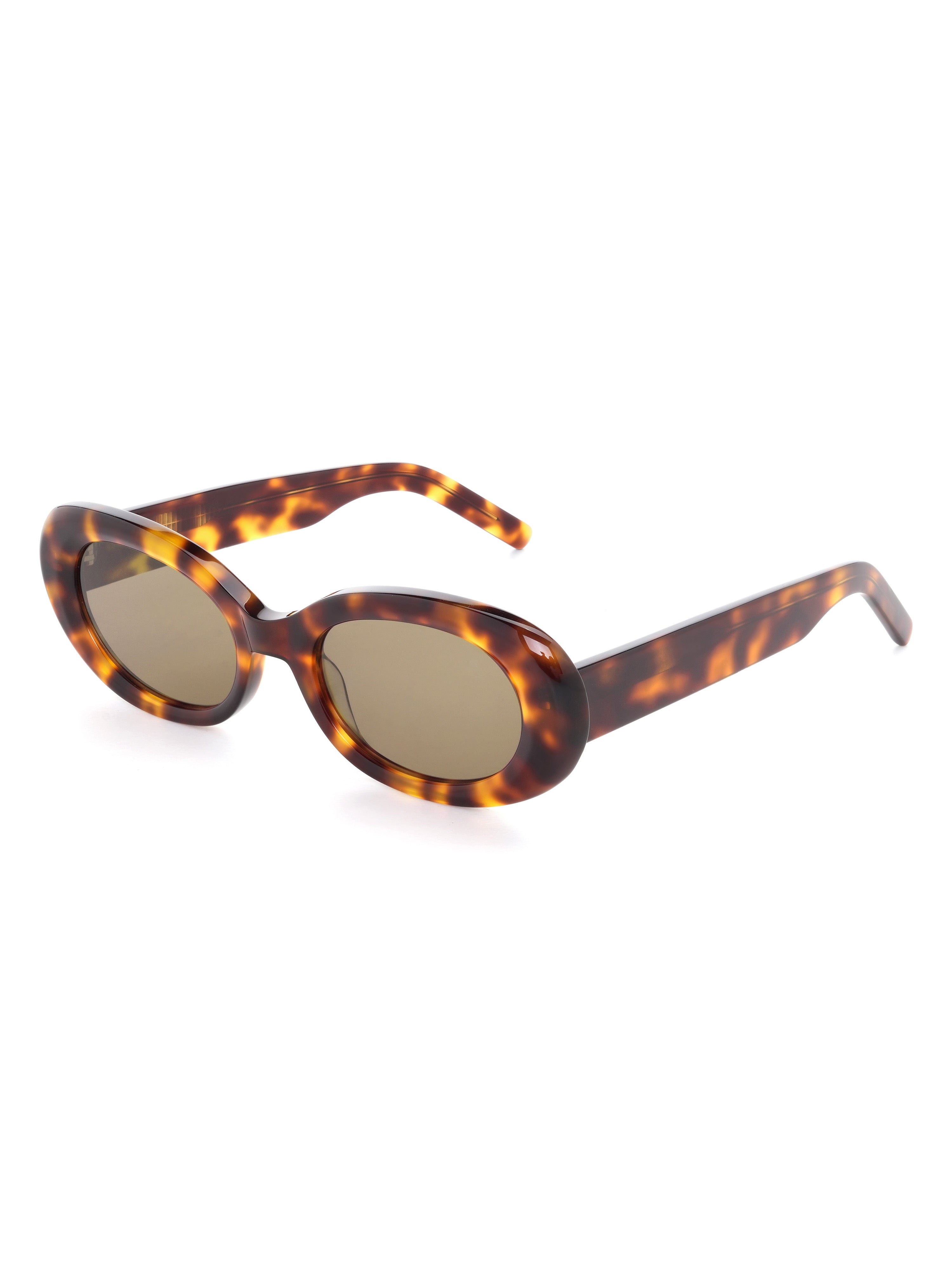 Porto Sonnenbrille Havana Schraegansicht