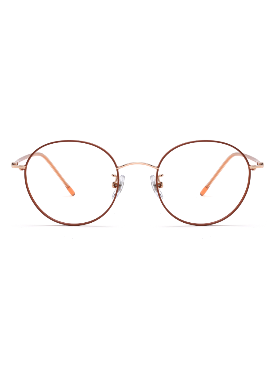 Runde Windsor Brille Aarhus aus TR90 in Rot, Frontalansicht