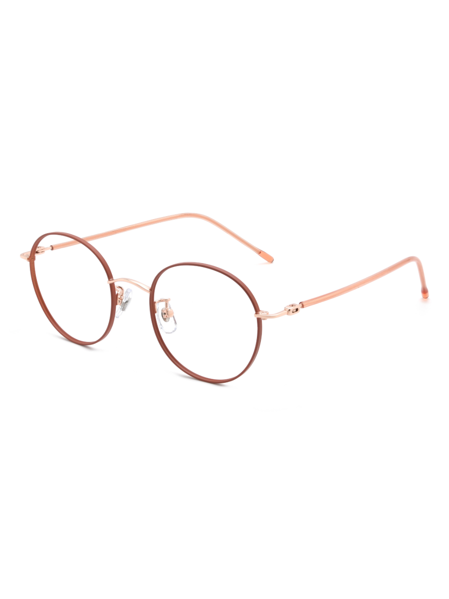 Runde Windsor Brille Aarhus aus TR90 in rot, Schrägansicht (45 Grad)