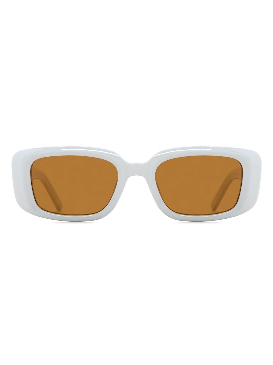 Salamanca Sonnenbrille Ivory White mit brauner Tönung