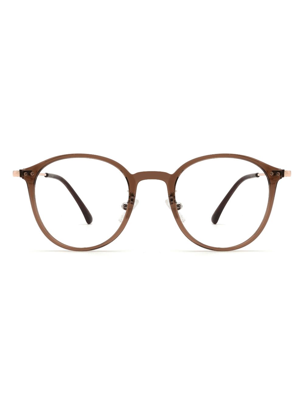 Soft Cat Eye Brille Nice aus TR90 in Taupe, Frontalansicht