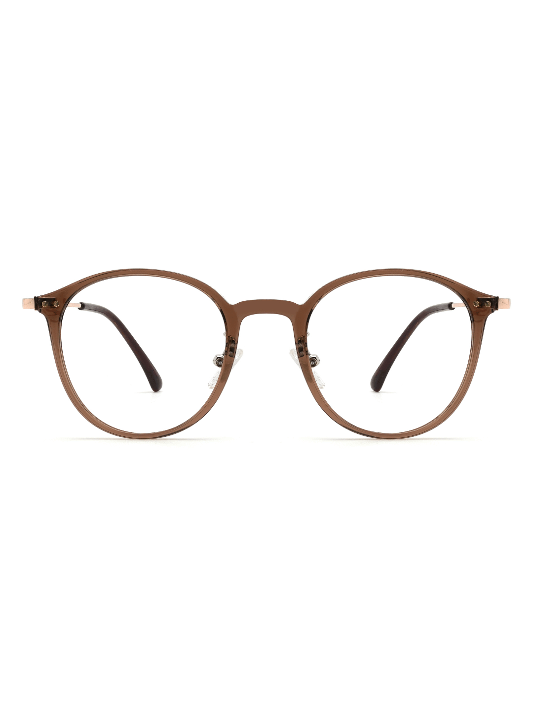 Soft Cat Eye Brille Nice aus TR90 in Taupe, Frontalansicht
