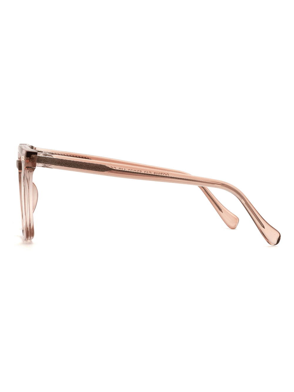 Square Brille Lucerne aus TR90 und Metall in Taupe, Seitenansicht