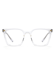 Square Brille Lucerne aus TR90 und Metall in Transparent, Frontalansicht