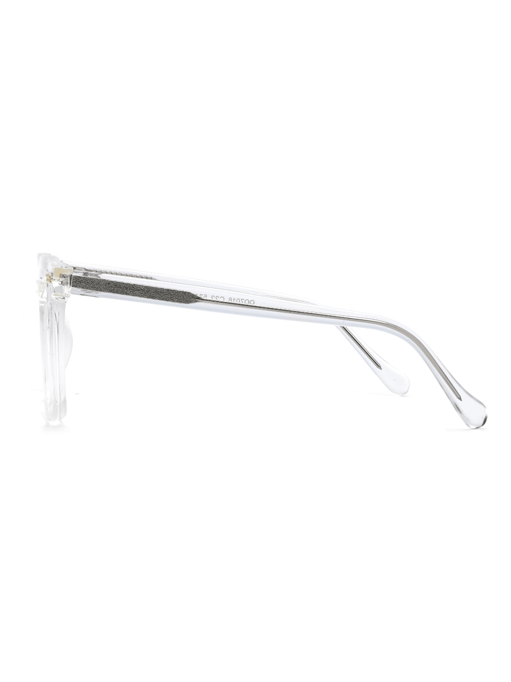 Square Brille Lucerne aus TR90 und Metall in Transparent, Seitenansicht
