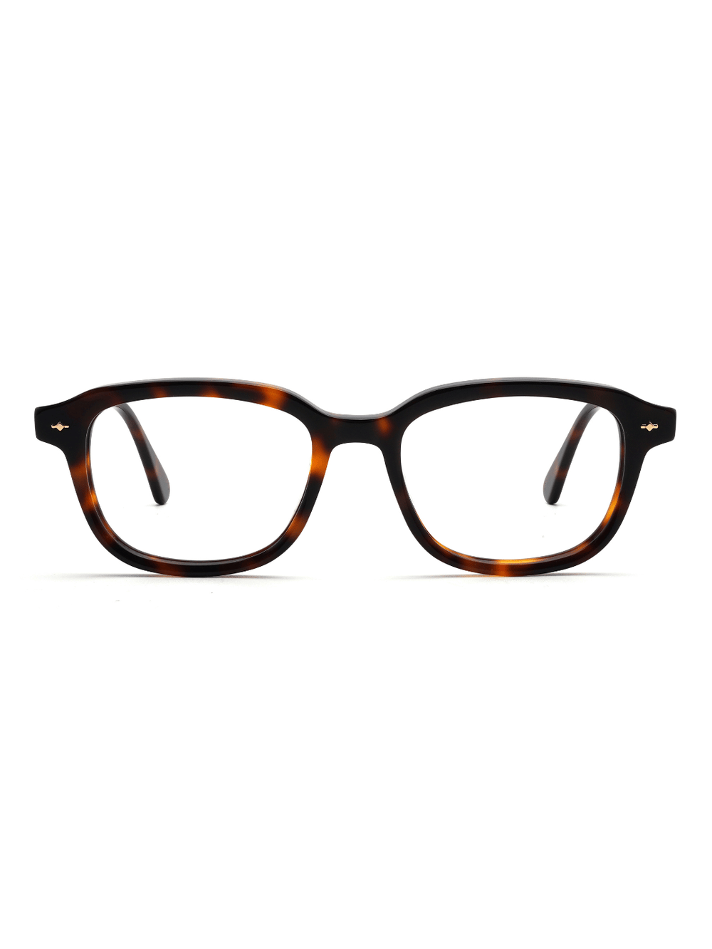Square Brille Palermo aus Acetat in Havana, Frontalansicht