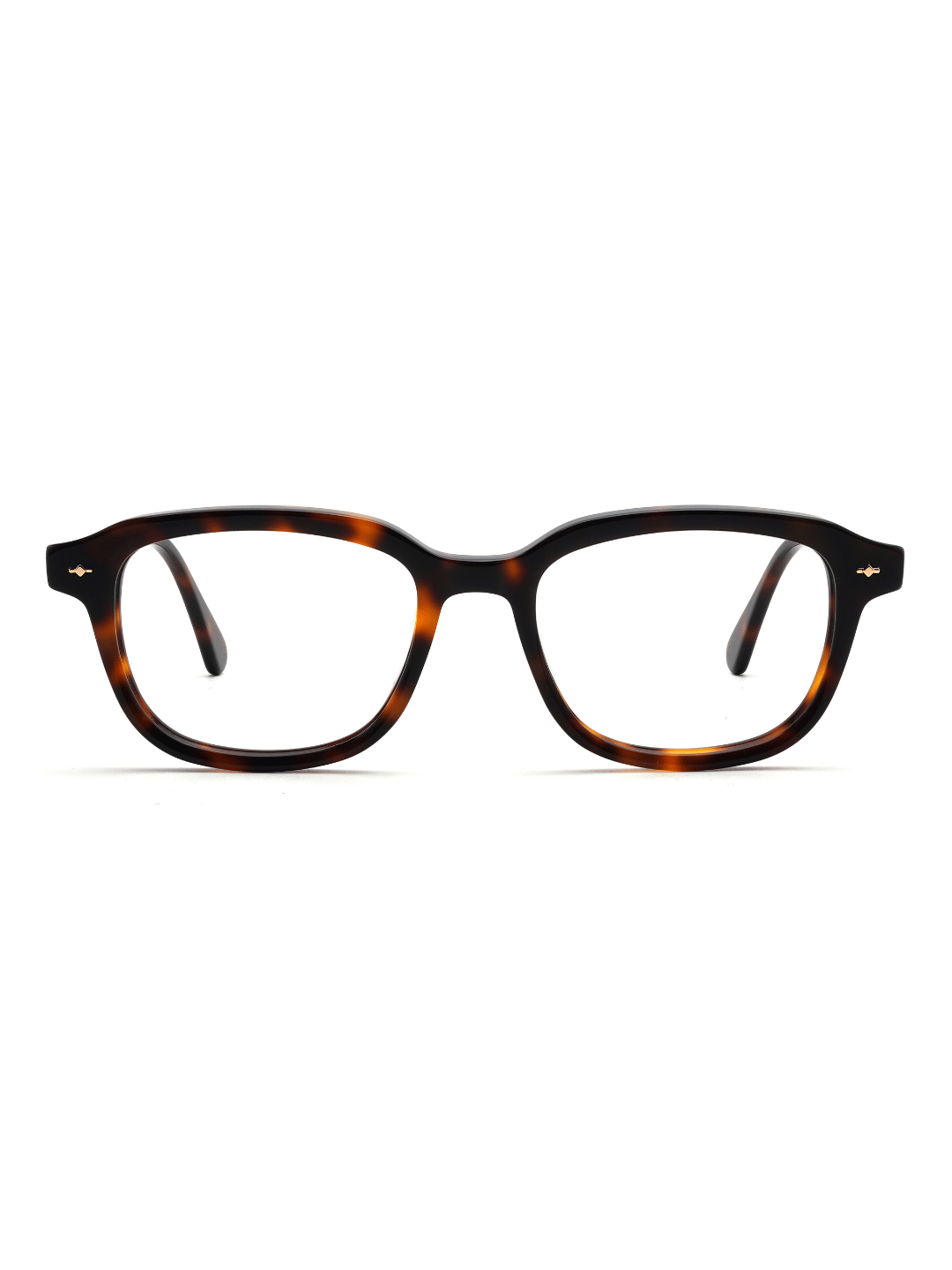 Square Brille Palermo aus Acetat in Havana, Frontalansicht