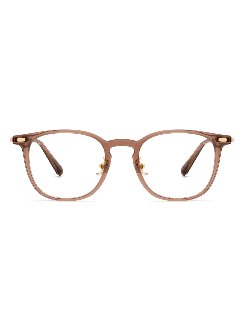 Square Brille Torino aus Titanium und TR90 in Pink, Frontalansicht