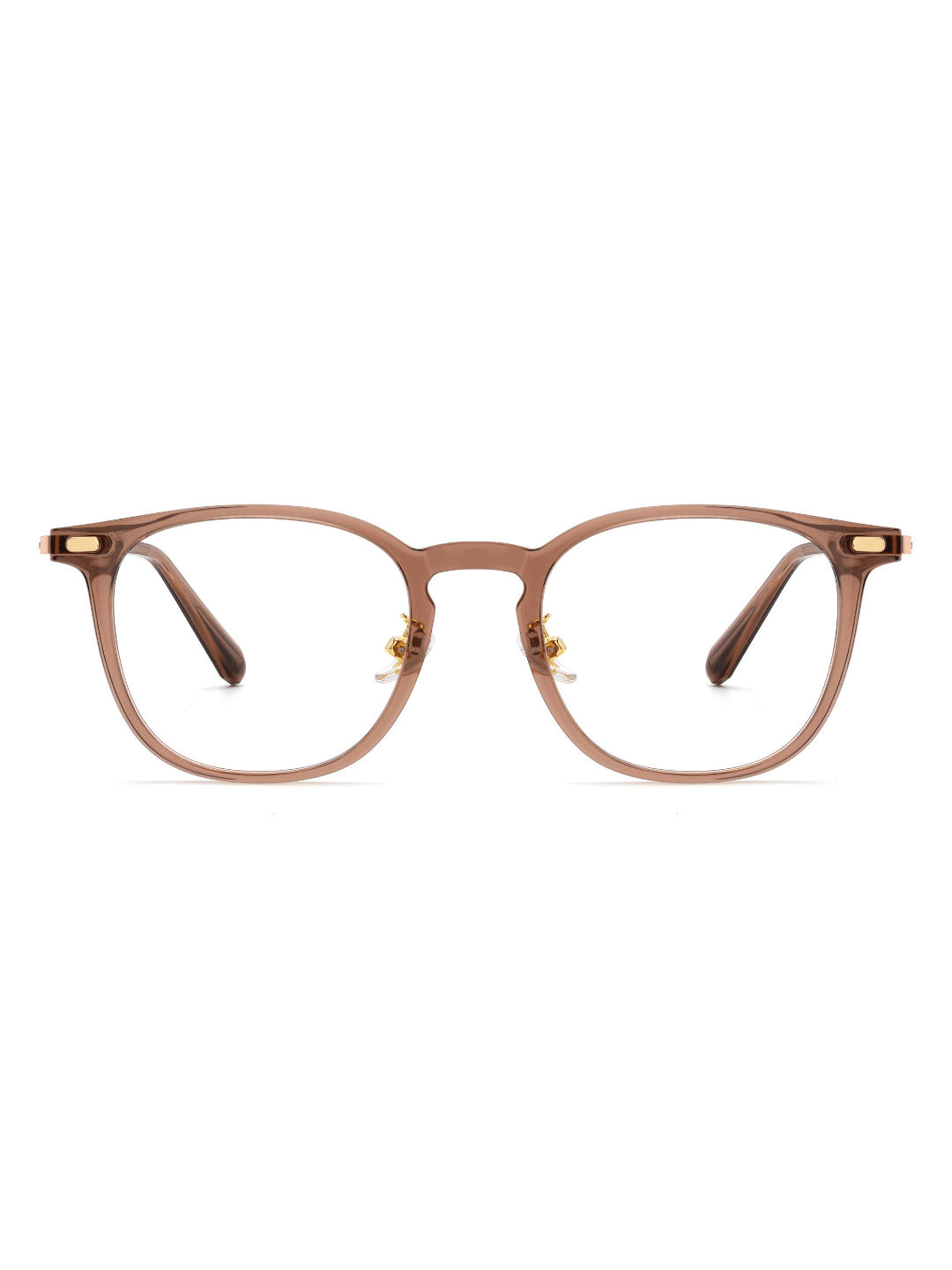 Square Brille Torino aus Titanium und TR90 in Pink, Frontalansicht