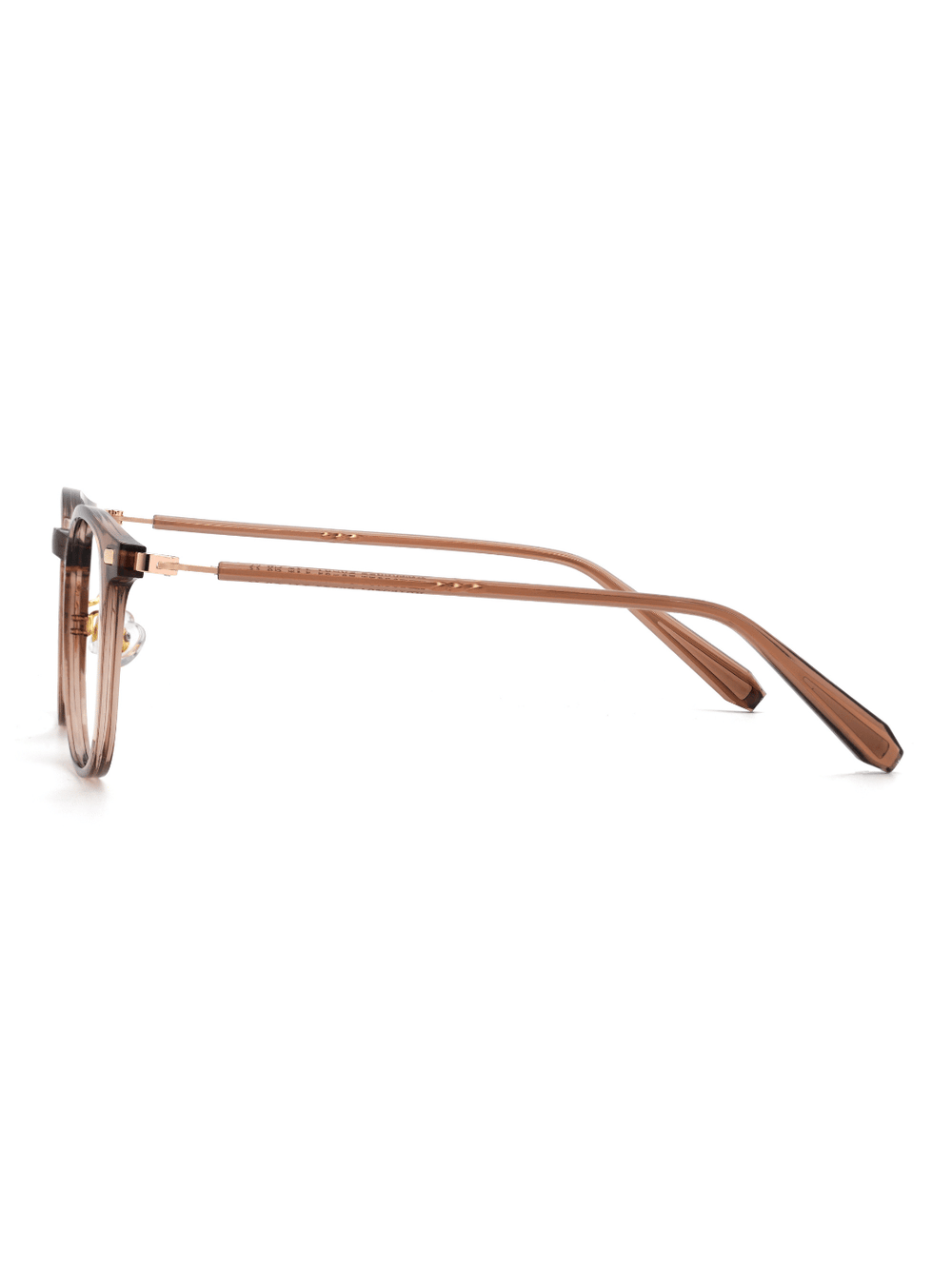 Square Brille Torino aus Titanium und TR90 in Pink, Seitenansicht