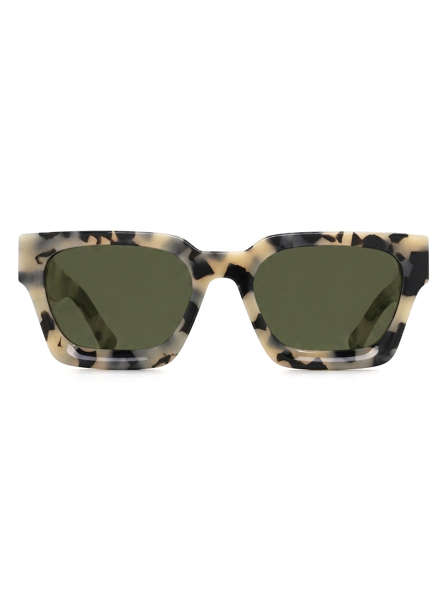Trento Sonnenbrille Havana mit grüner Tönung