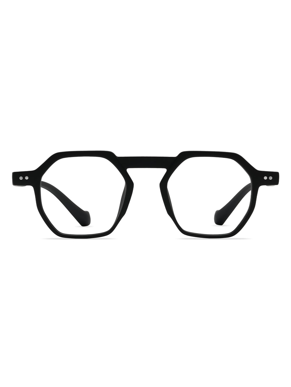 Visiloox Aveiro Einstärkenbrille in Anthrazit – Geometric Unisexbrille aus TR90, Frontansicht