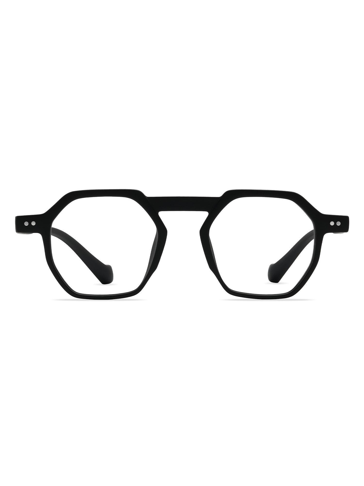 Visiloox Aveiro Einstärkenbrille in Anthrazit – Geometric Unisexbrille aus TR90, Frontansicht