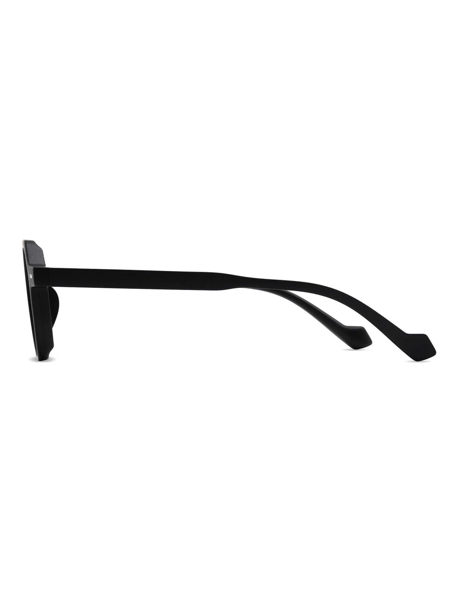 Visiloox Aveiro Einstärkenbrille in Anthrazit – Geometric Unisexbrille aus TR90, Seitenansicht mit Bügeldesign