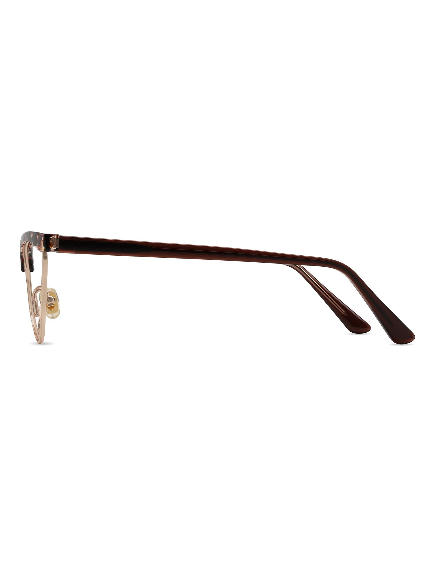 Visiloox Catania Einstärkenbrille in Floral – Cat-Eye Damenbrille aus Metall + TR90, Seitenansicht mit Bügeldesign