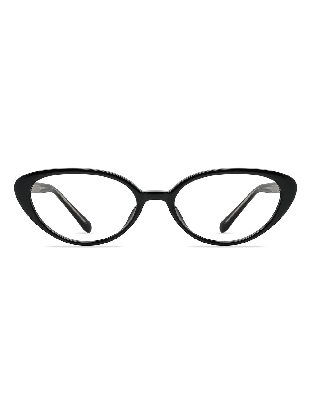 Visiloox Konstanz Einstärkenbrille in Noir – Cat-Eye Damenbrille aus TR90, Frontansicht
