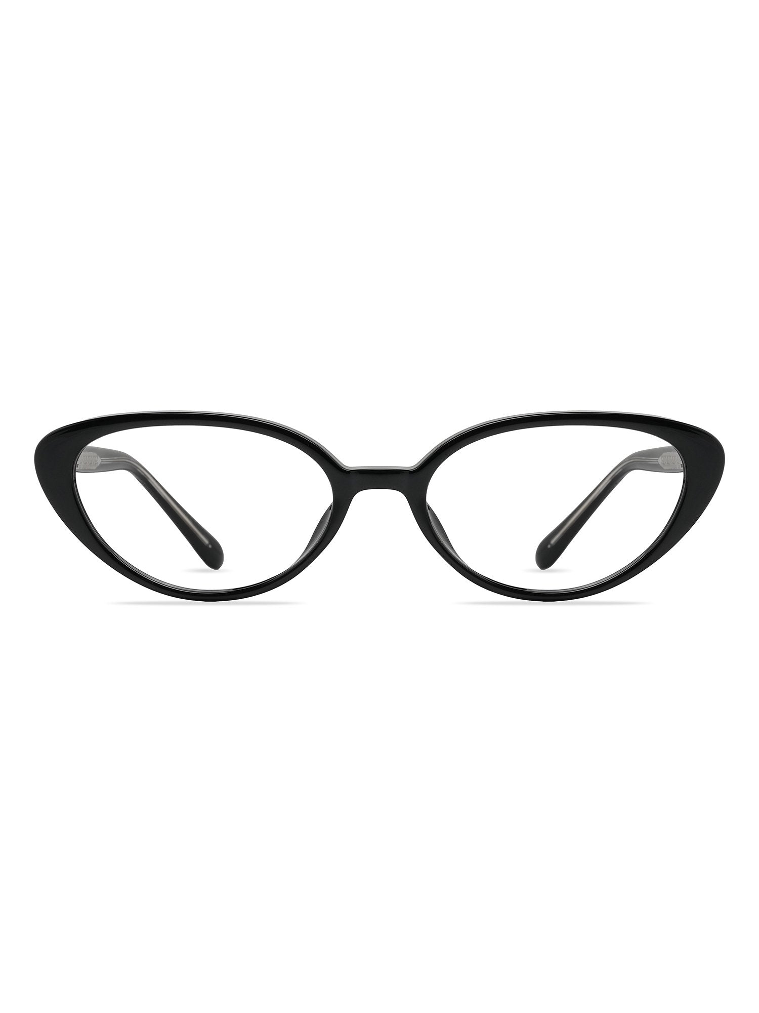 Visiloox Konstanz Einstärkenbrille in Noir – Cat-Eye Damenbrille aus TR90, Frontansicht