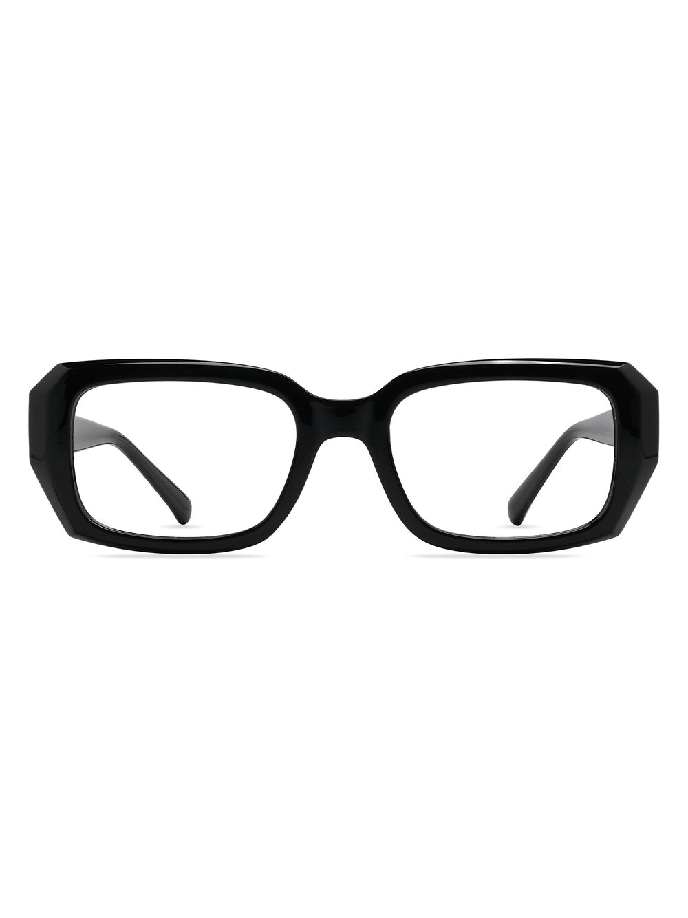 Visiloox Sansibar Einstärkenbrille in Noir – Square Damenbrille aus TR90, Frontansicht